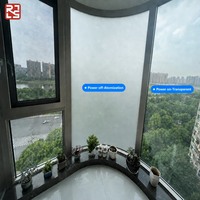Film intelligent auto-adhésif PDLC commutable pour vitres, protection de la vie privée, isolation thermique, télécommande, taille personnalisée pour fenêtres