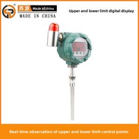 Termometer Layar Digital Pengontrol Suhu PT100 Tahan Panas Probe Baja Tahan Karat 200mm Anti Ledakan dengan Alarm Suara