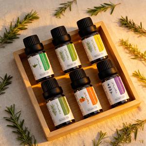 น้ำมันหอมระเหยปาล์มาโรซาออร์แกนิกระดับพรีเมียม ผลิตภัณฑ์ดูแลผิวทำมือจากพืชธรรมชาติ กลิ่นลาเวนเดอร์และเลมอน น้ำมันหอมระเหยอโรมาเธอราพี - Product Image 1