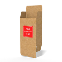 Boîtes en kraft personnalisées à extrémités inversées avec assemblage facile pour l'emballage de petites bouteilles