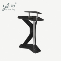 Support de discours moderne en verre Logo personnalisé Podium Slim Body Design pour conférence de bureau