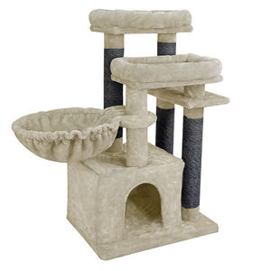 Prodotti di Lusso per Animali Domestici Haobay, Alberi per Gatti di Alta Qualità, Design Pieghevole in <span class=keywords><strong>MDF</strong></span> Sostenibile, 2 Colori, Divertenti per Gatti - Product Image 2