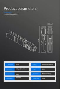 High Temperature Torch <b>Spray</b> Gun 1800°C Metal Melting Tool Refillable Butane Welding Soldering Jewelry Making - Product Image 6