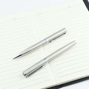 Stylo à bille élégant en acier inoxydable, stylo à bille en métal personnalisé de qualité supérieure, cadeaux pour femmes d'affaires et hommes matures - Product Image 6