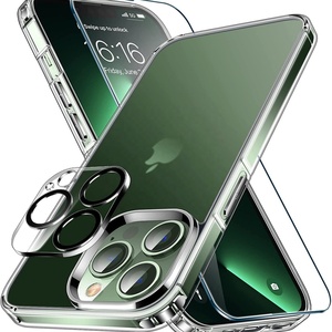 Juego de Protección 5 en 1 para iPhone 14, Funda Protectora Transparente de TPU Suave con Protector de Pantalla de Vidrio - Product Image 2