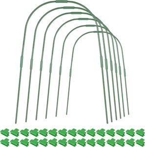 תמיכת צמחים לגינון, חממה עשה זאת בעצמך, קשת שתילה לירקות, מוט מנהרה, צינור כיפוף, מסגרת חיבור, פלסטיק מחמם - Product Image 6