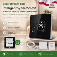 Thermostat intelligent programmable pour chauffage au sol électrique Comfurter 16a 230v 3200w Tuya Wifi Zigbee avec capteur de sol