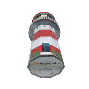 Boîtes en fer blanc personnalisées en forme de <span class=keywords><strong>phare</strong></span>, scellées, pour bonbons, avec puzzles et jouets - Impression offset, design unique - Product Image 3