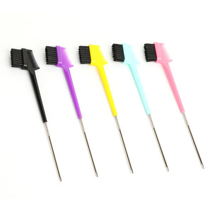 Brosse de contrôle des bords de queue de rat 3 en 1 avec logo personnalisé outils de coiffure de salon de coiffure brosses à sourcils <span class=keywords><strong>double</strong></span> face pour femmes vente en gros - Product Image 4