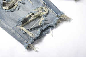 Shorts en jean pour homme, style délavé à l'acide, effet neige, streetwear vintage, gris, coupe personnalisée - Product Image 5