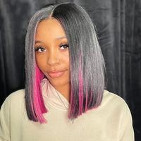 Perruque Bob 13x6 HD Lace sans colle en cheveux humains vierges Remy, 5*5, lisses, Super Double Drawn, cheveux vietnamiens 13x4