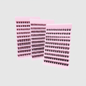 Asiteo 500 pz extension ciglia individuali da te aspetto naturale grappoli sottili con combinazioni 07pc-50pc-60pc ciglia arricciate - Product Image 2