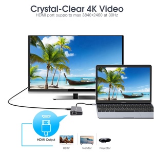<span class=keywords><strong>8</strong></span> in <span class=keywords><strong>1</strong></span> <span class=keywords><strong>8</strong></span> porte USB 3.<span class=keywords><strong>1</strong></span> tipo hub di c all'adattatore del Hub di 4K HDTV RJ45 USB C per il Pro Hub di MateBook dell'aria di MacBook - Product Image 4