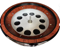 Meilleures roues de roulette en cuir de casino de 32 pouces, bois massif de haute qualité pour casino professionnel avec boule de roulette offerte