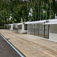 Cabane Apple moderne de 13 m², maison préfabriquée, studio modulaire avec cuisine, prête à l'emploi dans le jardin dès maintenant