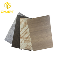 Plaques HPL Sunmica de 0,6 mm résistantes à l'humidité, nouveau design Gmart, matériaux de construction aux prix compétitifs, assortiment de couleurs