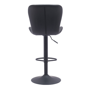 Nuovi sgabelli da <span class=keywords><strong>Bar</strong></span> con sollevatore girevole regolabile da banco in pelle nera - Product Image 3
