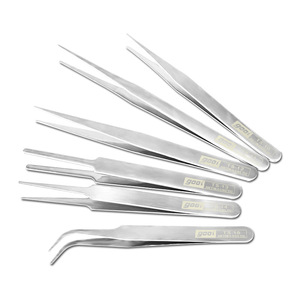 Low-priced gooi stainless steel tweezers, <b>DIY</b> succulent clips, jewel clips, rhinestone collage sticker <b>tools</b>. - Product Image 2