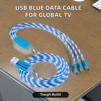 Cable de Datos USB 2.0 Azul de 1m, Material ABS, para Videojuegos, Gran Venta