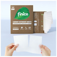 Bandes détergent lessive, feuille de lavage écologique, papier de lavage