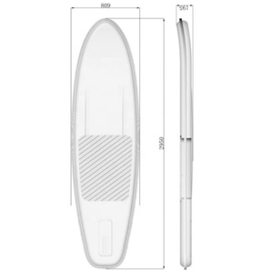 JIESEN OEM ODM Tabla de Paddle Surf Eléctrica Transparente, Tabla de Skate, 3.24m, SUP Transparente con Fondo Transparente - Product Image 2