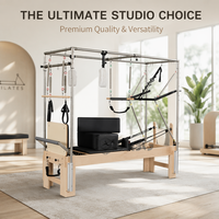 Prix d'usine 3 en 1 Maple Reformer Yoga Pilates Reformer Full Trapeze Équipement de fitness pour salle de sport Pilates Reformer pour studio
