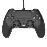 Manette de jeu filaire avec câble de 1,8 mètre, double vibration, gyroscope six axes, fonction Turbo Shock, touches arrière programmables, compatible P4 PC