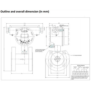 Đồng hồ đo lưu lượng chất lỏng bằng thép không gỉ GLW cảm biến lưu lượng tuabin kỹ thuật số Công tắc độc lập 2 kênh 4-20m đầu ra tín hiệu hiện tại nước - Product Image 4