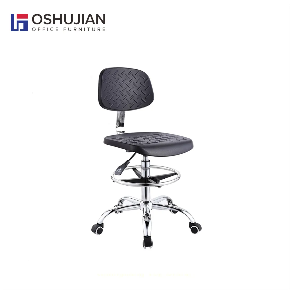 Foshan chaises esd fabricants ajuster chaise de laboratoire avec roue antistatique tabouret