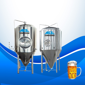 Ace 1000L 2000L 3000L Acier Inoxydable Kombucha Réservoir De Stockage Conique Gainé Bière Fermenteur Cidre Cuve De Fermentation À Vendre - Product Image 1