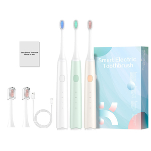 Spazzolino da denti Sonic per adolescenti di tipo C ricarica spazzolino elettrico 12-18 anni nuovo Design spazzolino da denti 2 pezzi IPX8 impermeabile - Product Image 5