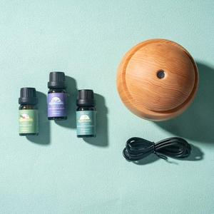 Usb Mini Etherische Olie <span class=keywords><strong>Diffuser</strong></span> 10 Pack Aroma Oliën Donkere Houtnerf Afwerking Ultrasone Verstuiving Ons Plug Huishoudelijk Gebruik 130Ml - Product Image 6