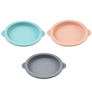 <span class=keywords><strong>Moule</strong></span> à pain à hamburger en silicone à démoulage facile - <span class=keywords><strong>pour</strong></span> gâteaux, pains et bases de hamburgers faits maison - Product Image 1