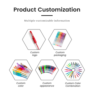 Kaix – Nouveaux ensembles de stylos gel colorés à séchage rapide avec coffret cadeau, idéaux pour la coloration des étudiants - Product Image 5