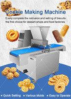 Noix Eclair Biscuit Doux Machine À Pâte Petit Four De Table Biscuit Déposant Avec Fil Cut Cookie Dropping Machine
