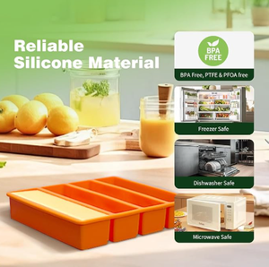 Không Dính Silicone Bơ Khuôn Khay Nắp Kích Thước Tiêu Chuẩn Cho Sô Cô La Năng Lượng Thanh Tự Chế Bánh Ins Phong Cách Nhà Sản Xuất Bơ - Product Image 6