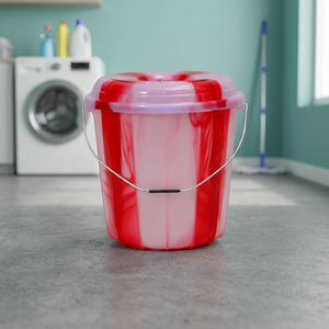 17L DC Classic Plastic <b>Bucket</b> <b>with</b> <b>Lid</b> Durable Lightweight Ideal for Home Cleaning Commercial Utility Use - Product Image 1