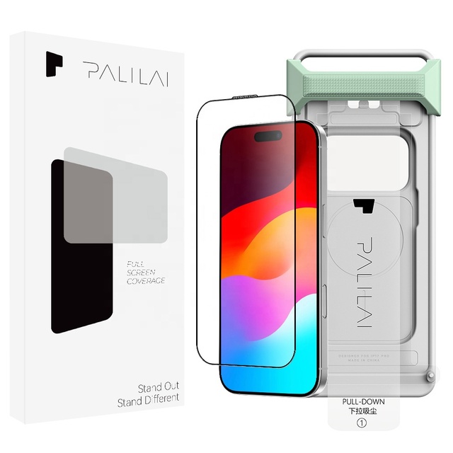 Screen Protector Tempered 3D Glass 9H HD Waterproof Smooth Touch for iPhone 15 16 17 18 Pro Max Plus Air 16e 17e Applicator Tray