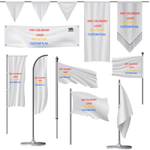 थोक कस्टम लोगो विभिन्न झंडे पेशेवर बड़ी स्क्रीन मुद्रित कस्टम रंग थोक विश्व कपड़ा डिजाइन मुद्रण झंडे - Product Image 1