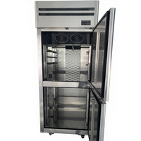 Congélateur vertical commercial à 2 portes en acier inoxydable, -12°C ° C ~ -21 ° Congélateur à refroidissement par air pour restaurant, hôtel, traiteur, cuisine
