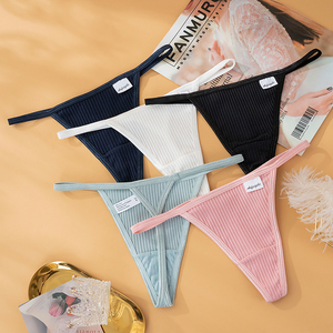 Cintura sottile di cotone con filettatura <span class=keywords><strong>perizoma</strong></span> Sexy da <span class=keywords><strong>donna</strong></span> <span class=keywords><strong>a</strong></span> vita bassa comoda e traspirante da <span class=keywords><strong>donna</strong></span> con <span class=keywords><strong>perizoma</strong></span> da <span class=keywords><strong>donna</strong></span> - Product Image 2