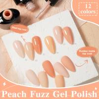 Vernis Gel BD Peach Fuzz – Meilleurs Fournisseurs – Vernis Gel pour Salon de Manucure – Vente en Gros – 12 Couleurs – Vernis Gel UV Longue Durée à Dissoudre