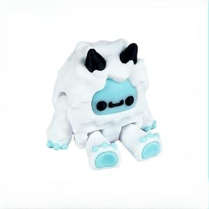 1 pieza de resina 3D impreso muñeco de nieve articulación movible lindo Cordero Ins estilo pastel decoración ornamento accesorios escritorio modelo antiguo - Product Image 3