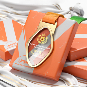 Medalla de Metal con Cristal Ovalado Personalizada, Grabada, Premio para Campeón de Maratón, para Ceremonia de Premiación Deportiva, Regalo - Product Image 6
