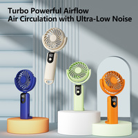 Ventilateur de poche rechargeable mini, batterie externe haute capacité, ensemble cadeau idéal pour les cadeaux d'entreprise et les activités de plein air