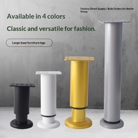 Bohrfreie Verstellbare Stahl-Möbelfüße im Modernen Minimalistischen Design für Schränke, TV-Ständer, Betten, Tische, Sofas und Couchtische