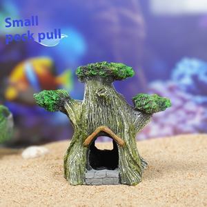 Elegante Hars Grot Ornamenten Milieuvriendelijke Oude Boomhut Garnalen Schuilplaats Voor <span class=keywords><strong>Aquarium</strong></span> <span class=keywords><strong>Aquarium</strong></span> En Woonkamer Ruimte Landschapsarchitectuur - Product Image 5