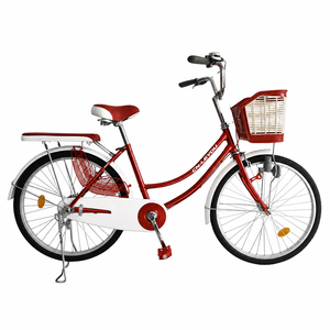 Vélo de ville pour adultes, modèle femme, 26 pouces, cadre en acier, VTT monovitesse, suspension souple, jantes en alliage d'aluminium, frein à câble, classique, en promotion - Product Image 1