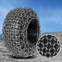 Cadenas de Protección para Neumáticos PT de Alta Resistencia, Acero Aleado Tratado Térmicamente, Resistentes a Impactos, para Cargadoras, Excavadoras y Tractores, Ancho Superior a 255 mm