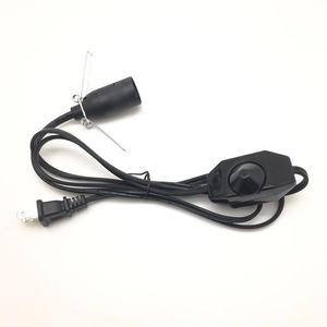 110V 1A USプラグ IEC照明コード パワーディマースイッチ E12ランプホルダー SPT-2 PVC/銅 250V AC 1.5m 家庭用電化製品ケーブル - Product Image 5